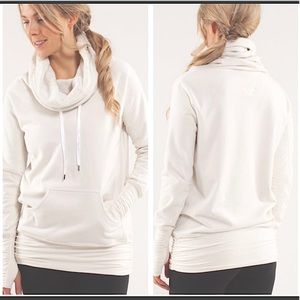 Lululemon Cream fluffy reversible top